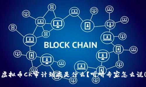 虚拟币CK审计到底是什么？听听专家怎么说！